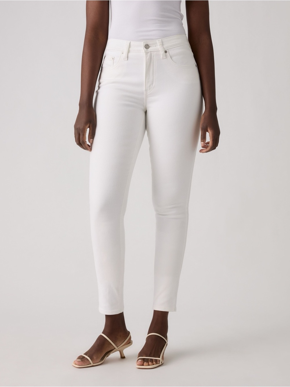 American Eagle Women's High-Rise White Skinny Jeans Jeggings